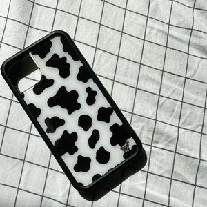 wildflower cow print phone case